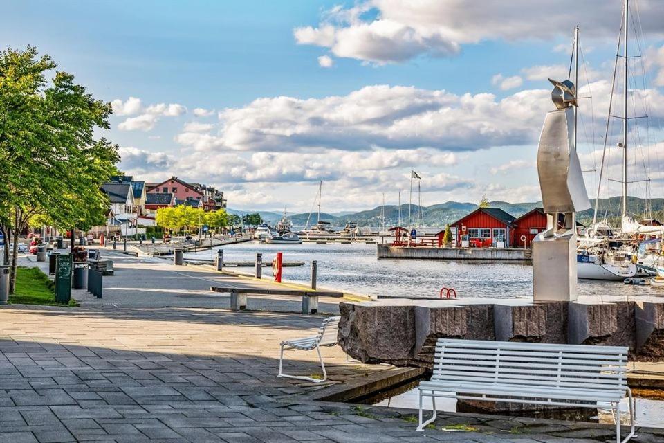 Studio W Centrum Miasta Holmestrand, Norwegia Kültér fotó
